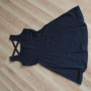 Y2K Vintage Basic Editions Black Dress Size Small Grunge Goth Summer Mini